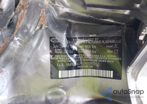 2020 Hyundai Elantra Sel from USA, damaged, VIN 5NPD84LF5LH509705